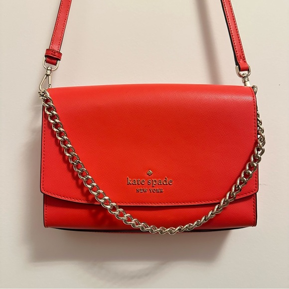 kate spade Handbags - Kate Spade Carson Convertible Crossbody Red Satchel Purse